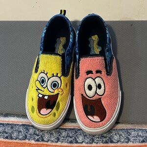 SpongeBob SquarePants Kids Slip-On Sneakers - Yellow SpongeBob & Pink Patrick